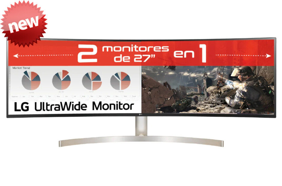 Monitor Curvo UltraWide LED LG Dual QHD | 49" | 60 Hz | 5 ms