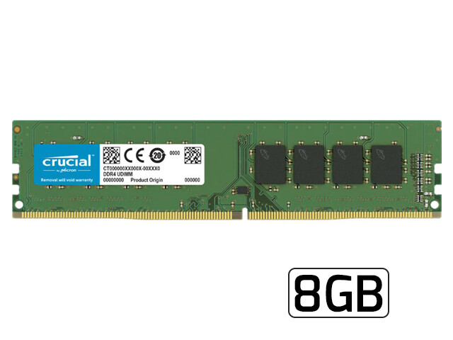 Crucial Memory DDR4 | 8GB - 2400MHz - UDIMM - 288pin
