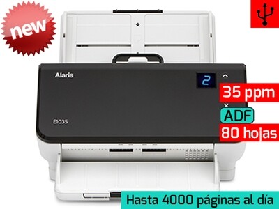 Kodak Alaris E1035 Scanner | USB 2.0 | ADF 80 hojas