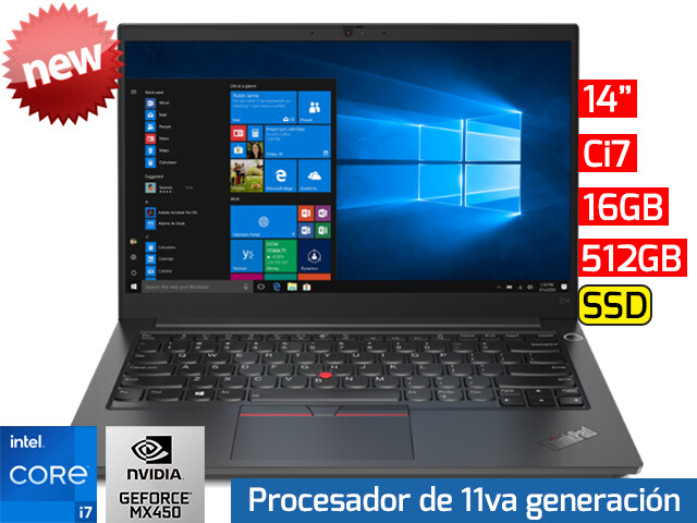 Lenovo ThinkPad E14 Gen 2 | 14" - Ci7 - 16GB - 512GB SSD