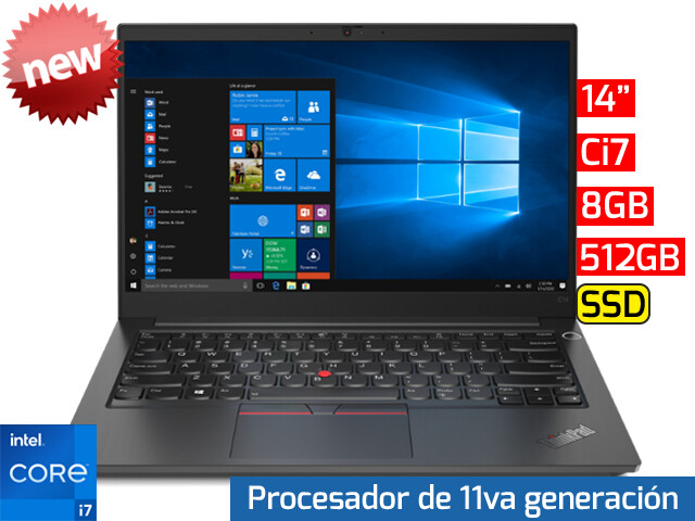 Lenovo ThinkPad E14 Gen 2 | 14" - Ci7 - 8GB - 512GB SSD