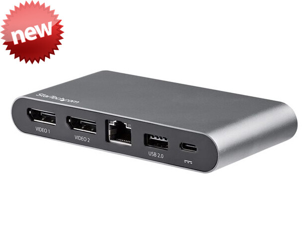 StarTech Hub | Docking Station USB C para 2 Monitores DisplayPort 4K