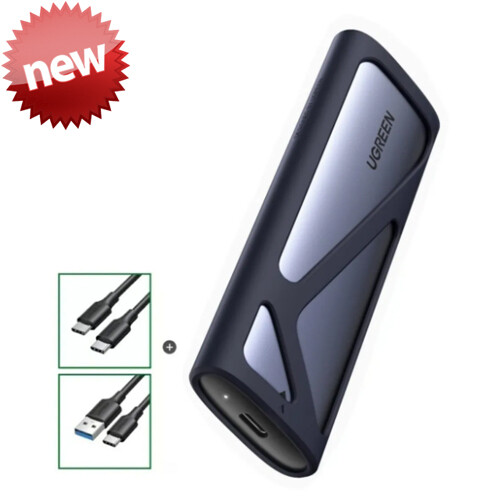 Ugreen Adaptador Para SSD M.2 | Con Cable USB-C/USB-A a USB-C | USB 3.2 Gen2