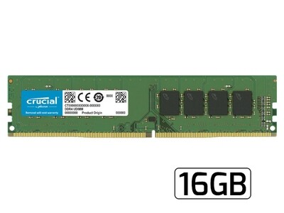 Crucial Memory DDR4 | 16GB - 3200MHz - DIMM - 288pin