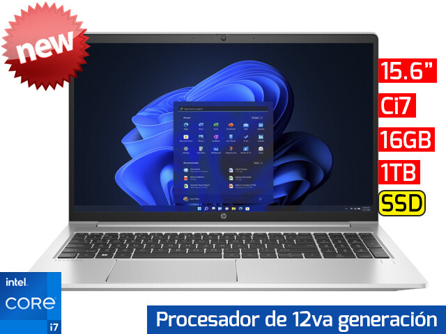 HP ProBook 450 G9 | 15.6" FHD - Ci7 12va - 16GB - 1TB SSD
