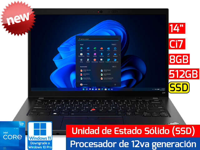 Lenovo ThinkPad L14 Gen 3 | 14" - Ci7 12va - 8GB - 512GB SSD