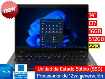 Lenovo ThinkPad L14 Gen 3 | 14" - Ci7 12va - 16GB - 512GB SSD