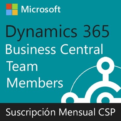 Dynamics 365 Business Central Team Members | Suscripción Mensual (CSP) por usuario