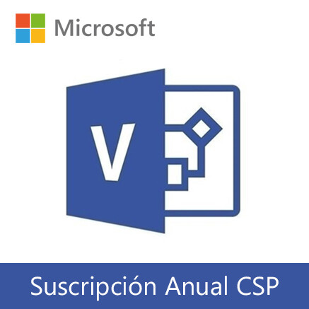 Microsoft Visio Online | Suscripción Anual (CSP) por usuario