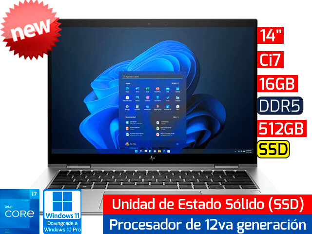 HP EliteBook x360 1040 G9 | 14" - Ci7 12va - 16GB DDR5 - 512GB SSD