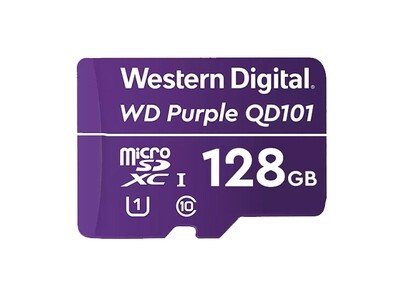 Western Digital Purple | Tarjeta de memoria flash Micro SD | Class10 | 128GB