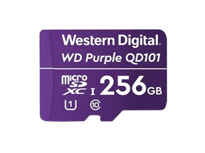 Western Digital Purple | Tarjeta de memoria flash Micro SD | Class10 | 256GB