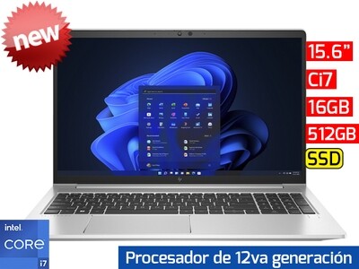 HP EliteBook 650 G9 | 15.6" - Ci7 12va - 16GB DDR4 - 512GB SSD