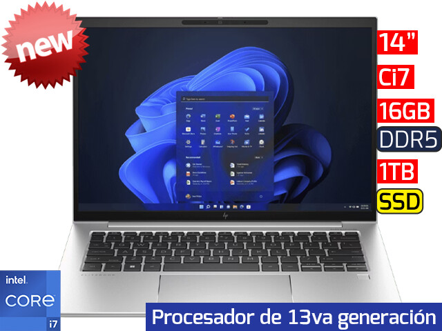 HP EliteBook 840 G10 | 14" WUXGA - Ci7 13va - 16GB DDR5 - 1TB SSD
