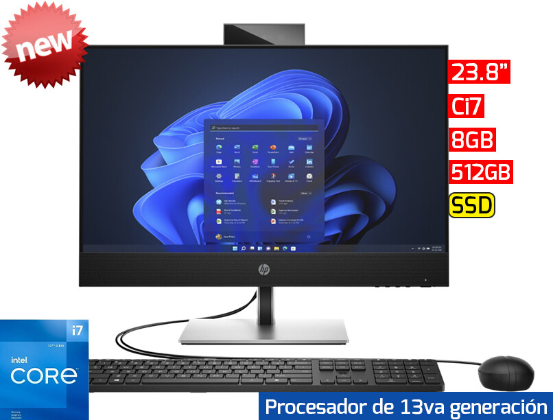 HP ProOne 440 G9 All In One | 23.8" - Ci7 13va - 8GB - 512GB SSD