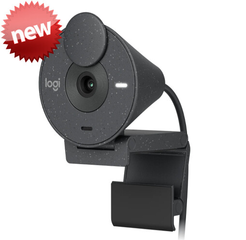 Logitech Brio 300 | Cámara USB-C Personal | Color Grafito | 70°