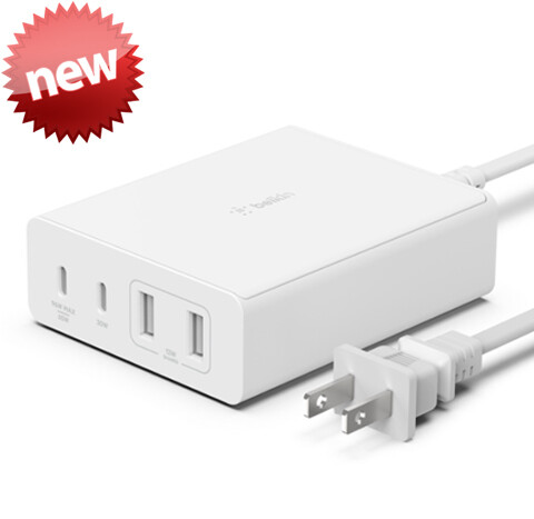 Belkin BoostCharge Pro 4-Port Charger 108W | Adaptador de corriente de 4 USB | 108W