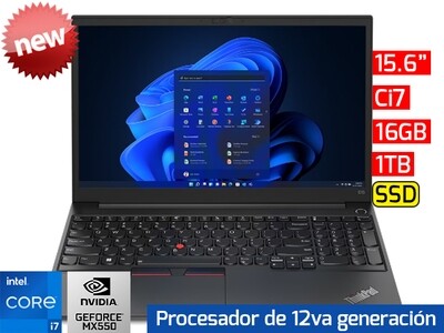 Lenovo ThinkPad E15 Gen 4 | 15.6" - Ci7 12va - 16GB - 1TB SSD - NVIDIA MX550 2GB