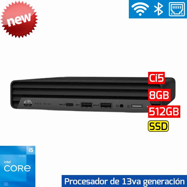 HP Pro Mini 400 G9 | Ci5 13va - 8GB - 512GB SSD