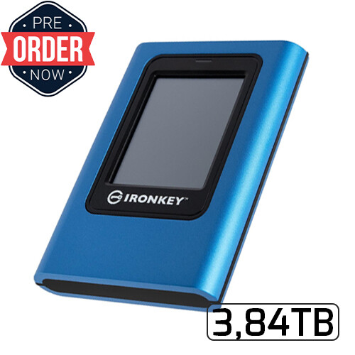 Kingston IronKey Vault Privacy 80 SSD | Unidad de estado sólido cifrado | 3,84TB | 2.5&quot;