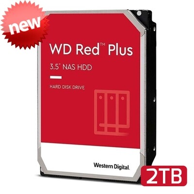 Western Digital Red Plus NAS Hard Drive | 2TB | 3.5&quot;