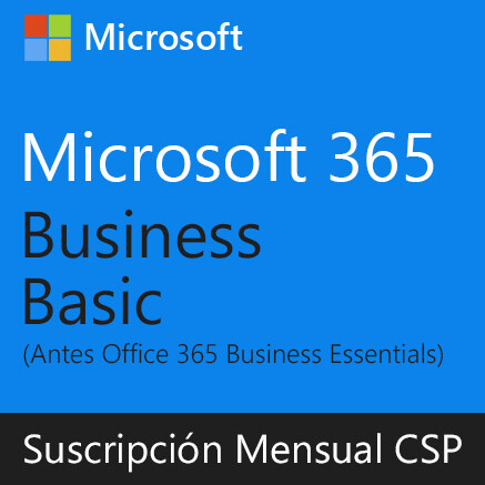 Microsoft 365 Business Basic | Suscripción Mensual (CSP) por usuario