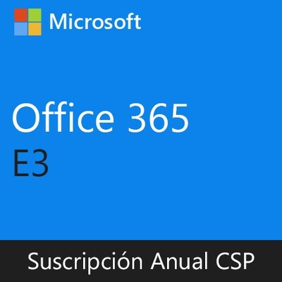 Office 365 E3 | Suscripción Anual CSP por usuario