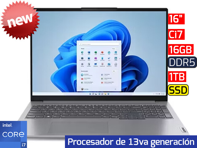 Lenovo ThinkBook 16 G6 | 16&quot; - Ci7 13va - 16GB DDR5 - 1TB SSD