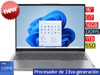 Lenovo ThinkBook 16 G6 | 16" - Ci7 13va - 16GB DDR5 - 1TB SSD