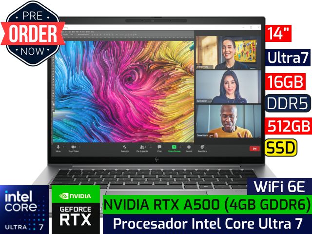 HP ZBook Firefly 14 G11 | 14&quot; - Ultra 7 155H - 16GB DDR5 - 512GB SSD - NVIDIA RTX A500 4GB