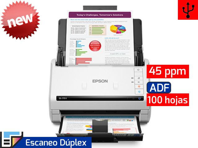 Epson DS-770 II | USB 3.0 | ADF 100 hojas