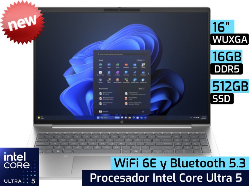HP ProBook 460 G11 | 16&quot; WUXGA - Intel Core Ultra 5 125U - 16GB DDR5 - 512GB SSD