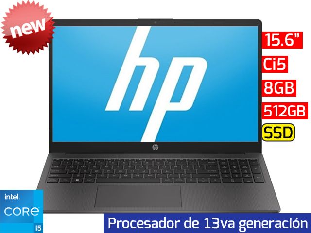 HP 250 G10 | 15.6&quot; HD - Ci5 13va - 8GB - 512GB SSD - FreeOS