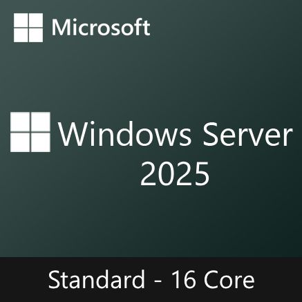 Windows Server 2025 Standard | 16 Core License Pack | Licencia Perpetua CSP