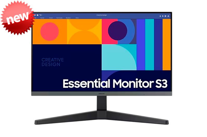 Monitor Plano Samsung Essential Full HD | 22&quot; | 75 Hz | 5 ms
