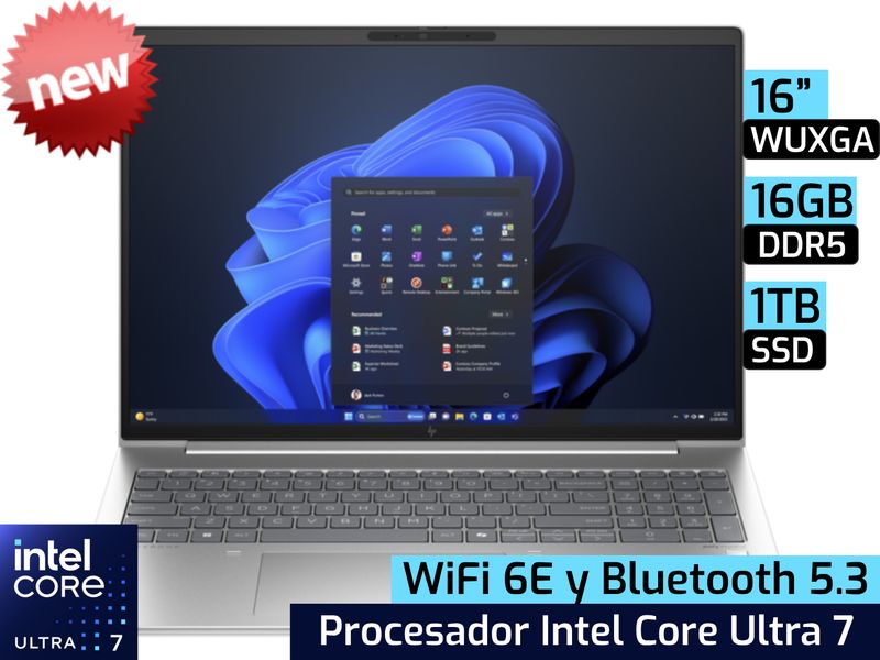 HP EliteBook 660 G11 | 16&quot; WUXGA - Intel Core Ultra 7 155U - 16GB DDR5 - 1TB SSD