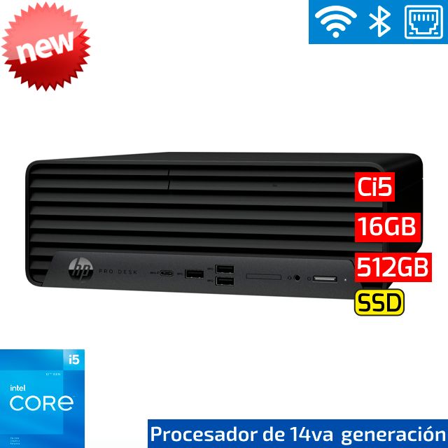 HP ProDesk 400 G9 SFF | Ci5 14va - 16GB DDR5 - 512GB SSD