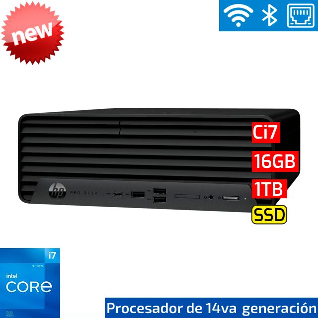 HP ProDesk 400 G9 SFF | Ci7 14va - 16GB DDR5 - 1TB SSD