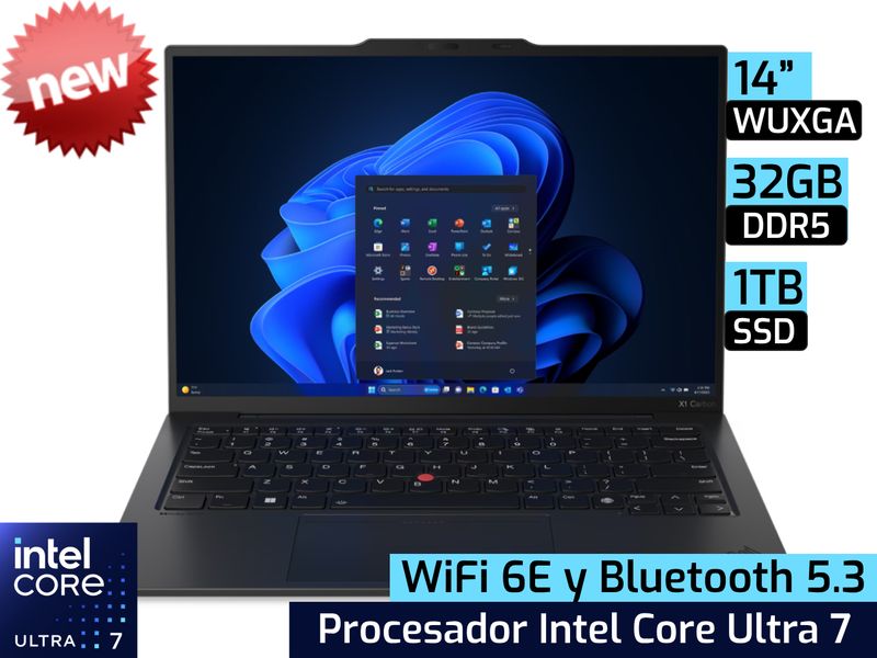 Lenovo ThinkPad X1 Carbon Gen 12 | 14&quot; WUXGA - Intel Core Ultra 7 155U - 32GB DDR5 - 1TB SSD