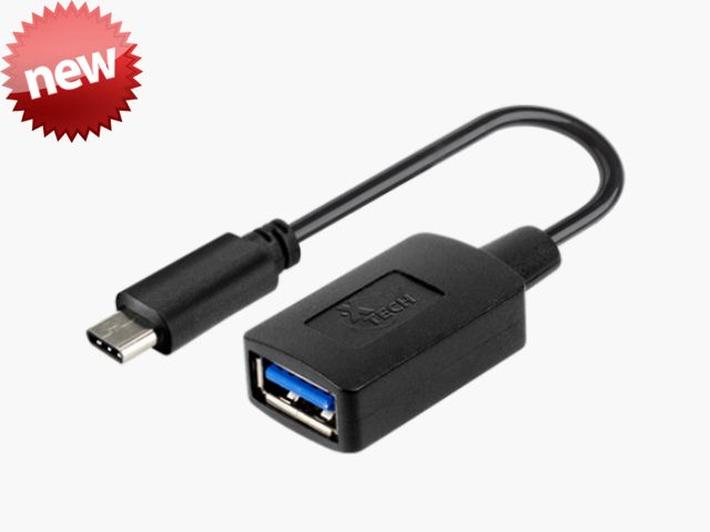 Adaptador con conector USB Tipo-C macho a USB 3.0 A hembra