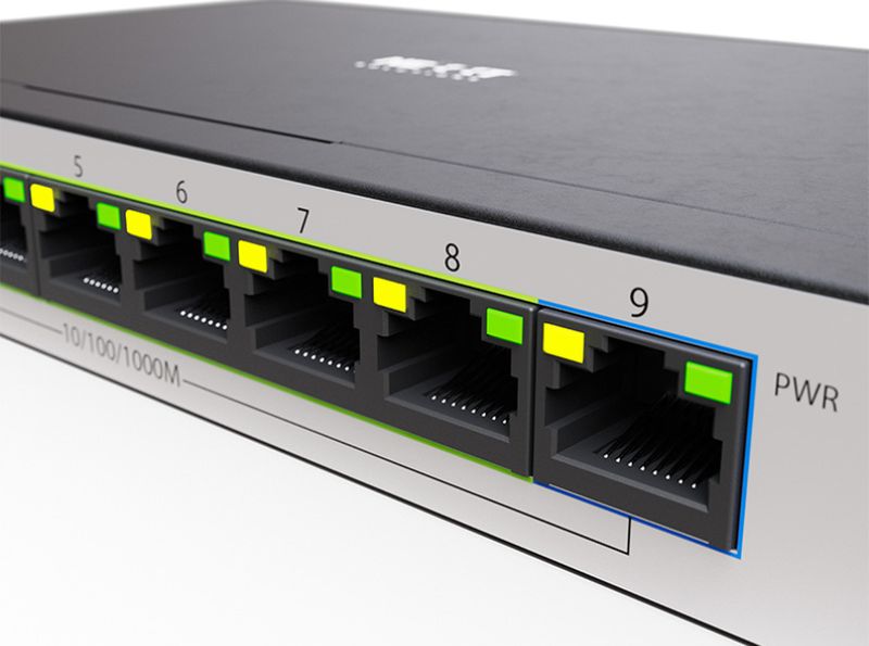 Nexxt Professional VertexV900P | 9-port PoE+ | 10/100/1000 60W Max