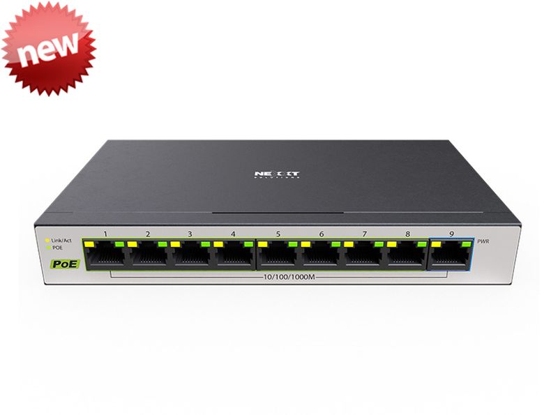 Nexxt Professional VertexV900P | 9-port PoE+ | 10/100/1000 60W Max