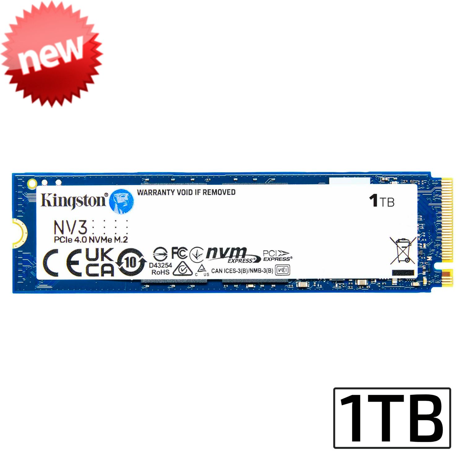Kingston SSD NV3 | Unidad de estado sólido | 1TB | M.2 2280