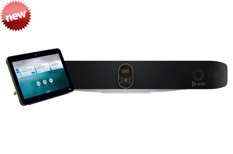 HP Poly Studio X72 + HP Poly TC10 | Barra de video todo en uno para salas grandes