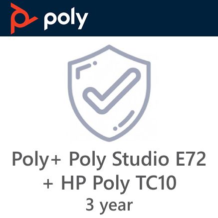 HP Poly Studio X72/TC10 3Y Plus Service | 3 Year