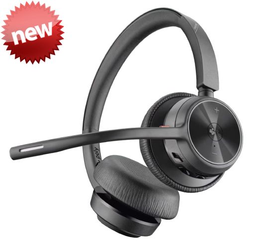 Poly Voyager 4320 | Headset Bluetooth USB-C + Soporte de carga