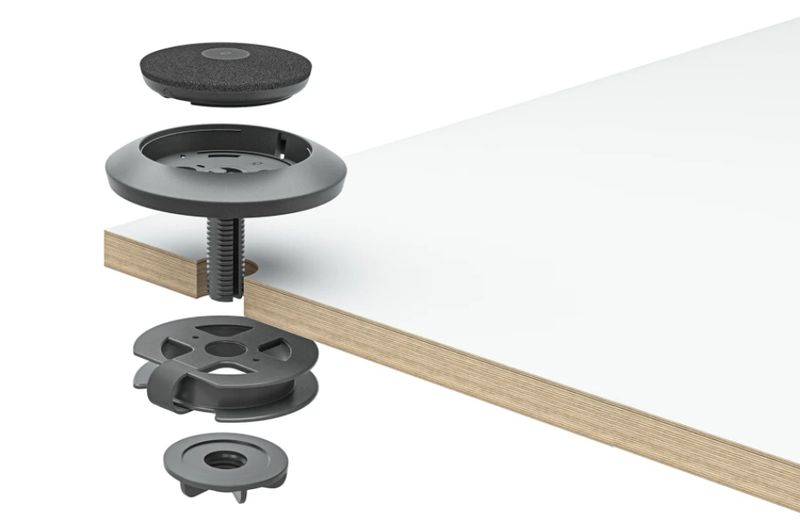 Logitech Rally Mic Table Mount | Soporte de base de micrófono