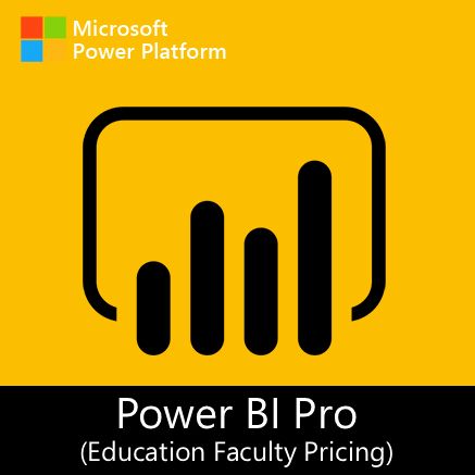 Microsoft Power BI Pro (Education Faculty Pricing) | Suscripción Anual (CSP) por usuario