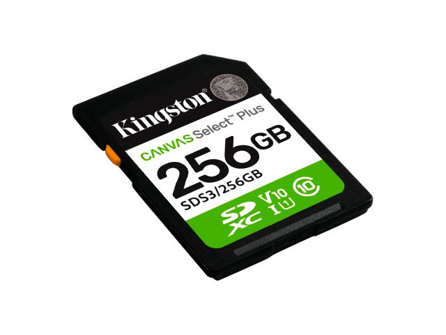 Kingston Canvas Select Plus | Tarjeta de memoria flash Micro SD | Class10 | 256GB
