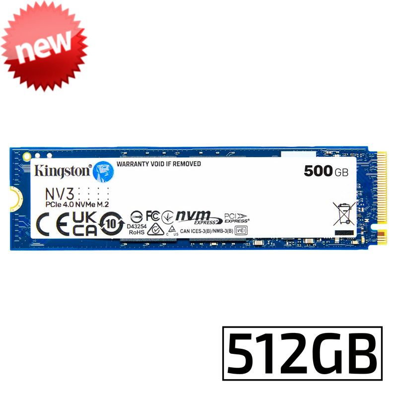 Kingston SSD NV3 | Unidad de estado sólido | 512GB | M.2 2280 Kingston SSD NV3 | Unidad de estado sólido | 512GB | M.2 2280